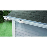 Solar Powered Integrated LED White Roof Gutter Light (4-Pack)