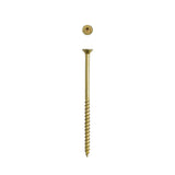 #9 x 3-1/4 in. T-Star Plus Drive Flat-Head Partial Thread Yellow Zinc Coated Multi-Material Screw (89-Box)