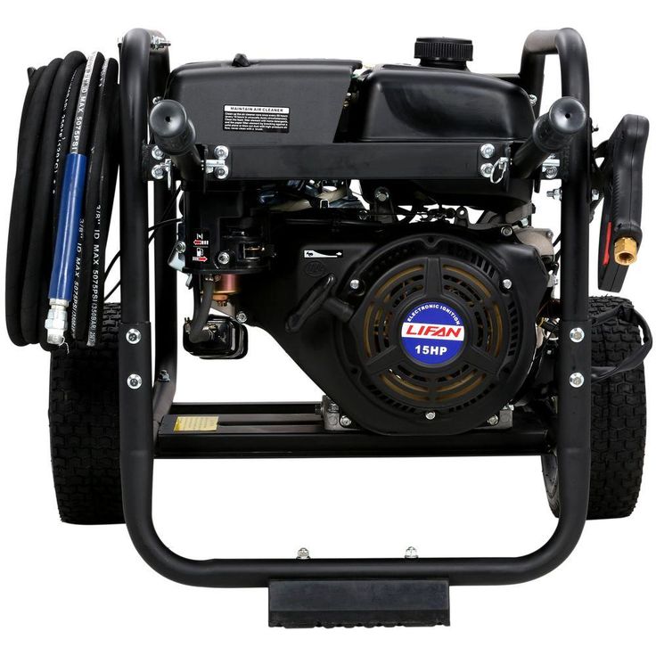 LIFAN Hydro Pro Series 4,500 psi 4.0 GPM AR Tri-Plex Pump Electric Start Gas Pressure Washer with Panel Mounted Controls CARB