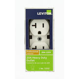 20 Amp Industrial Grade Heavy Duty Self Grounding Duplex Outlet, White - Super Arbor
