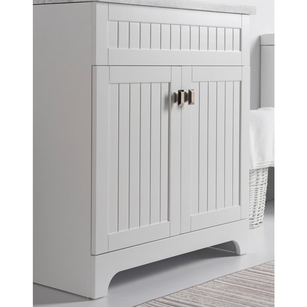 30 in. W x 21.6 in. D x 33.5 in. H Bath Vanity Cabinet Only in White - Super Arbor
