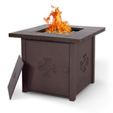 30 in. Square Outdoor Propane Gas Fire Pit Table 50000 BTU - Super Arbor
