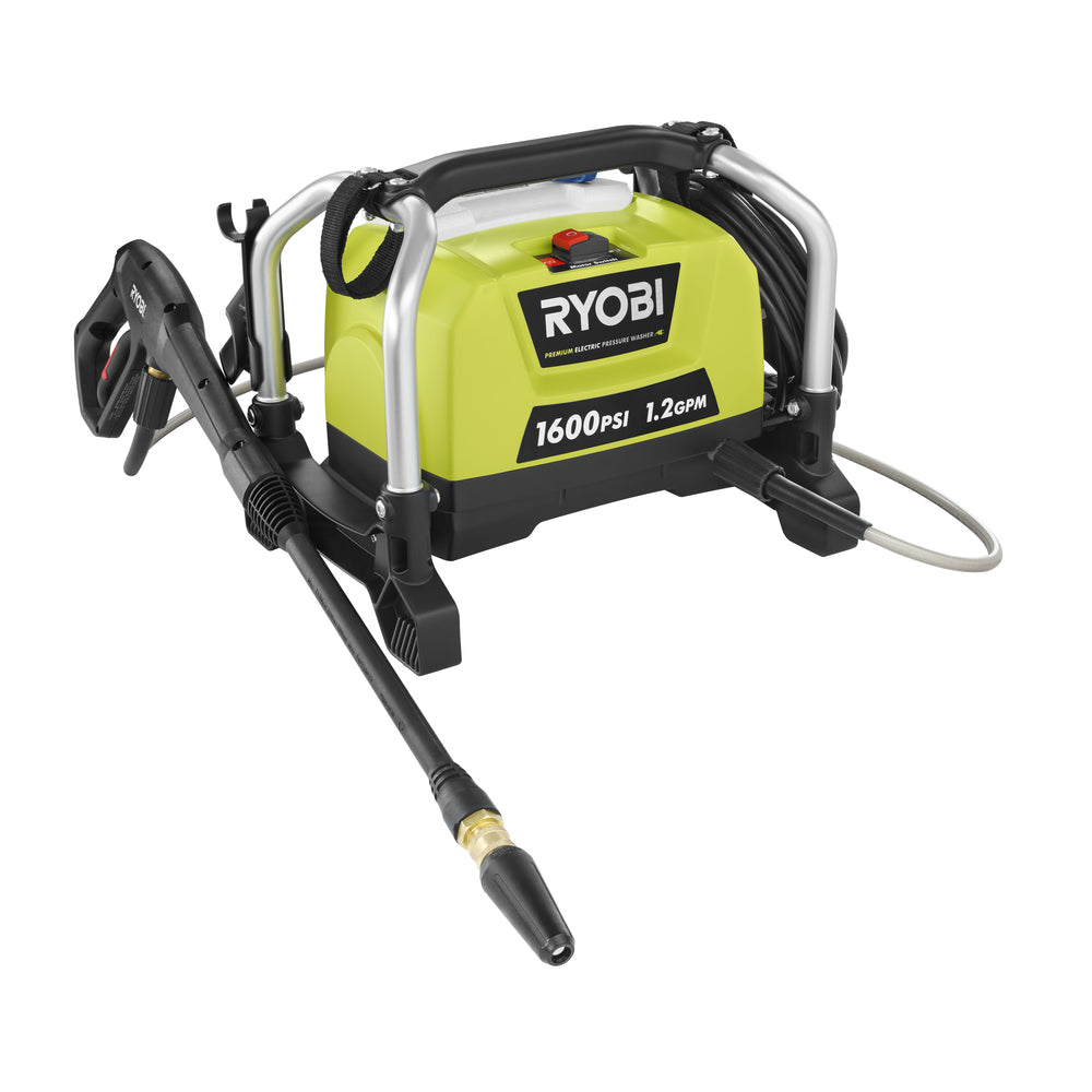 RYOBI 1,600 PSI 1.2 GPM Electric Pressure Washer with 12 in. Surface Cleaner