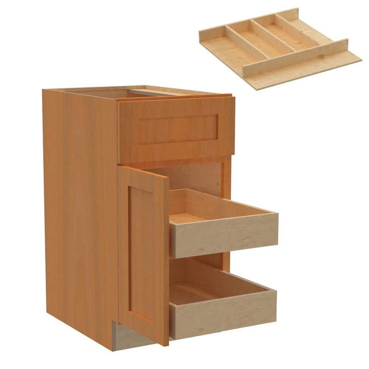 Home Decorators Collection Newport 18 in. W x 24 in. D x 34.5 in. H Assembled Plywood Base Kitchen Cabinet in Cinnamon with 2ROT Utility LH
