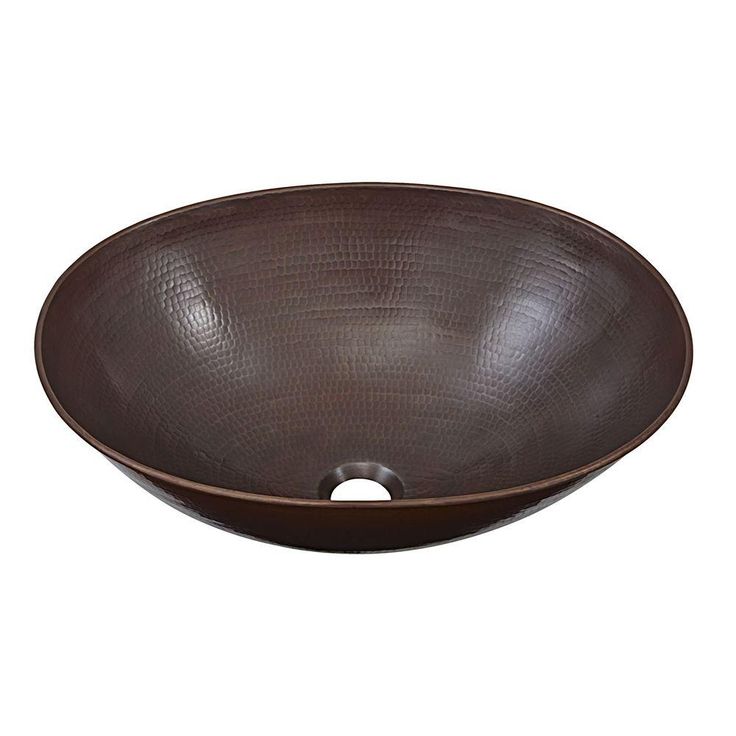 SINKOLOGY Maxwell 18 in. Solid Copper Bathroom Vessel Sink in Aged Copper