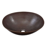 SINKOLOGY Maxwell 18 in. Solid Copper Bathroom Vessel Sink in Aged Copper