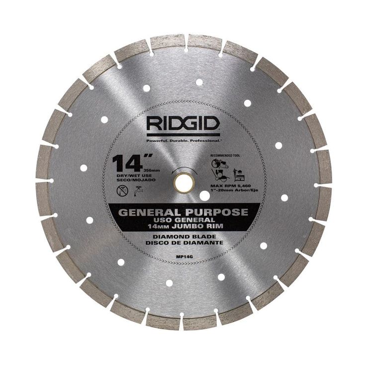 14 in. Segmented High-Rim Diamond Blade