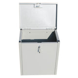 ParcelChest Textured Gray Ground Mount Locking Parcel Box - Super Arbor