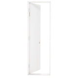 24 in. x 80 in. Premium Flush Primed White Left-Hand Outswing Steel Prehung Front Door with 4-9/16 in. Frame - Super Arbor