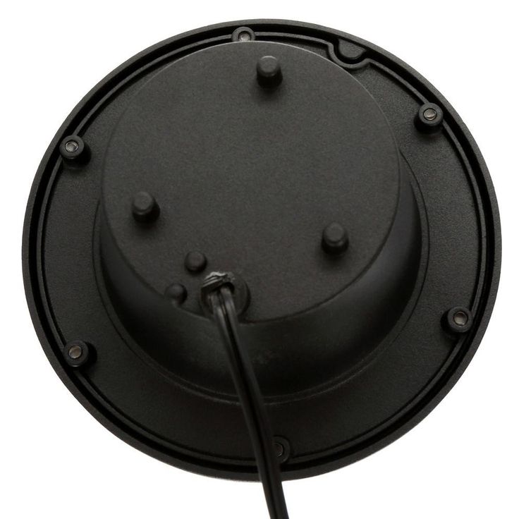 Low-Voltage Black Outdoor Integrated LED Landscape Well Light