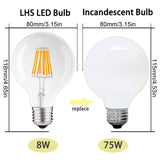 YANSUN 80-Watt Equivalent E26 G25 Dimmable Edison LED Light Bulb Soft White (4-Pack)