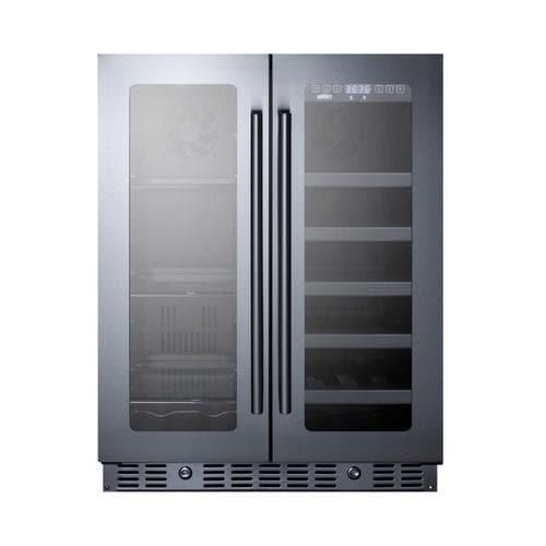 Summit Appliance 21-Bottle Capacity Dual Zone Cooling Built-In/Freestanding Wine Chiller