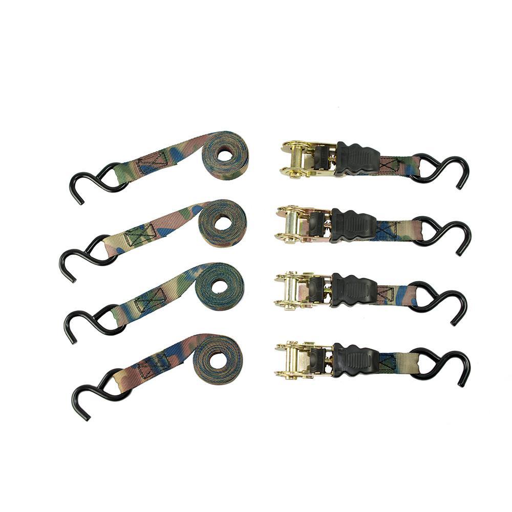 1 in. x 8 ft. Ratchet Strap (4-Pack) - Super Arbor