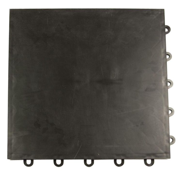 Greatmats Court Floor Flat Top Light Gray 12-1/8 in. x 12-1/8 in. x 5/8 in. Interlocking Modular Floor Tile (Case of 24)
