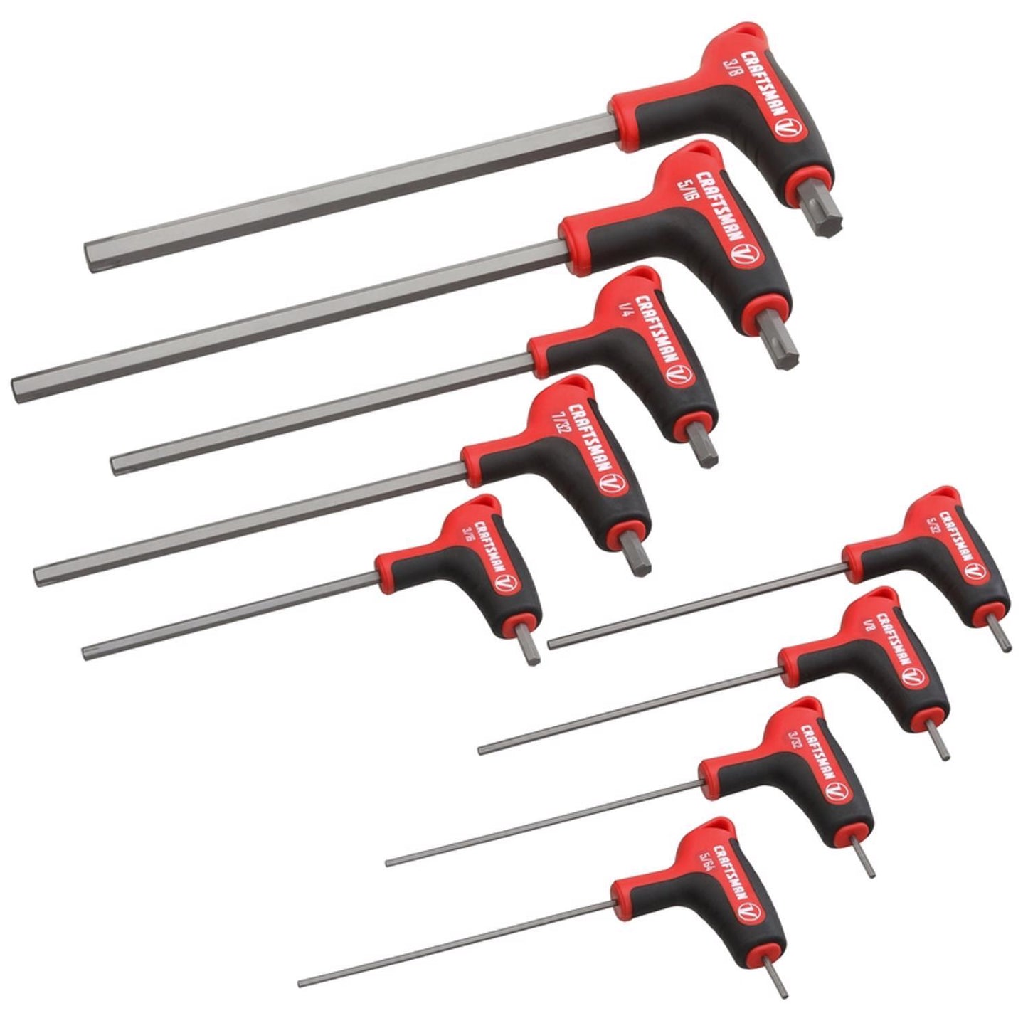 Craftsman V-Series X-Tract Technology SAE T-Handle Hex Key Set, 9 pc
