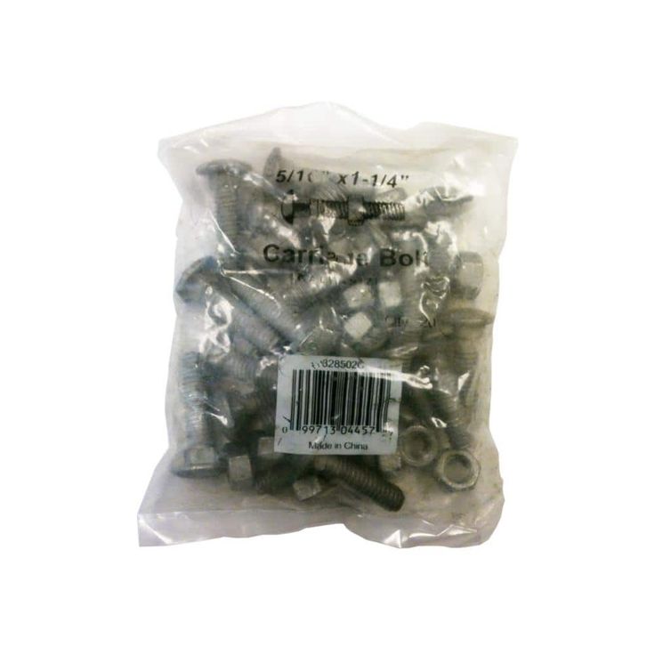 Everbilt 5/16 in. x 1-1/4 in. Galvanized Steel Carriage Bolt (20-Pack)