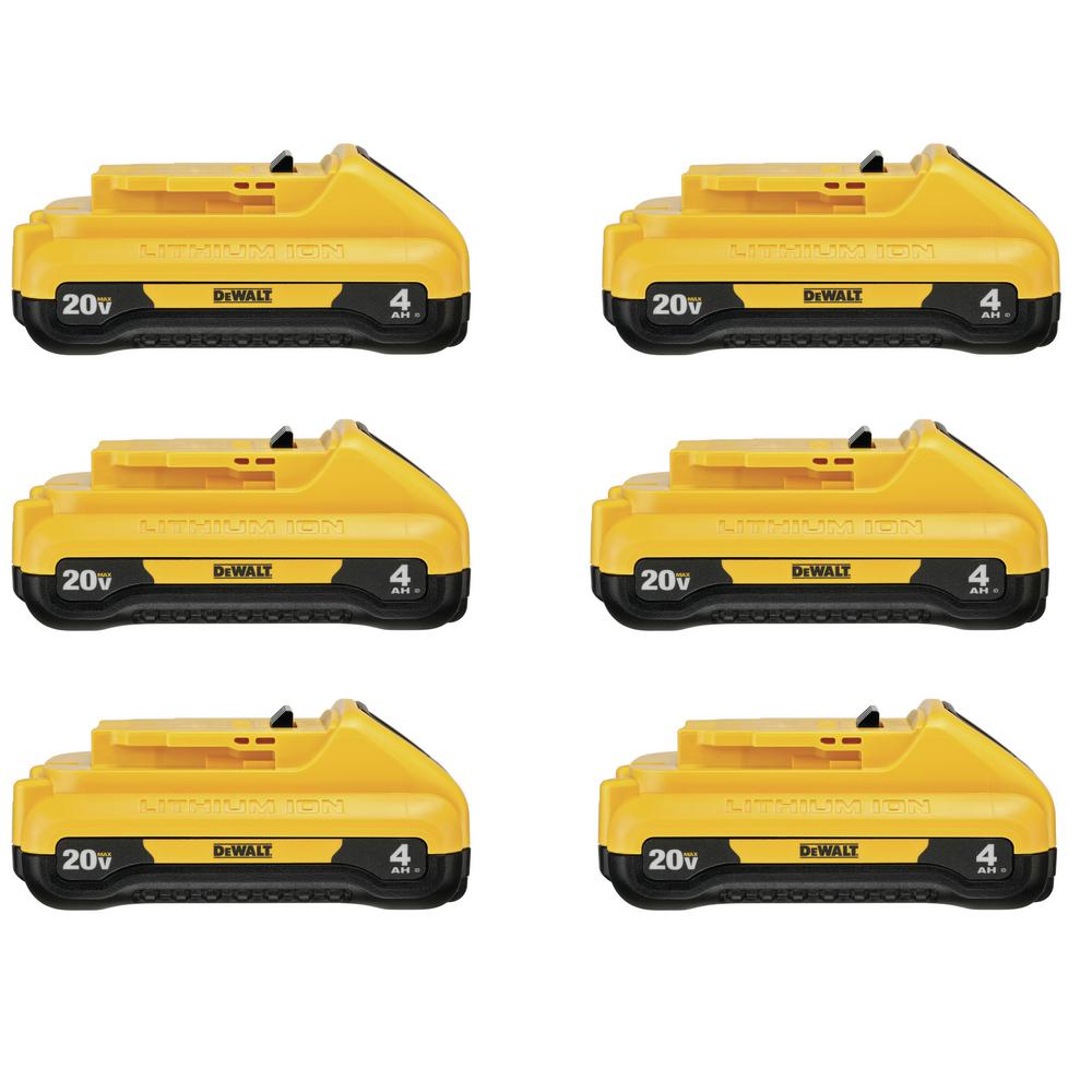 20-Volt MAX Compact Lithium-Ion 4.0Ah Battery Pack (2-Pack)