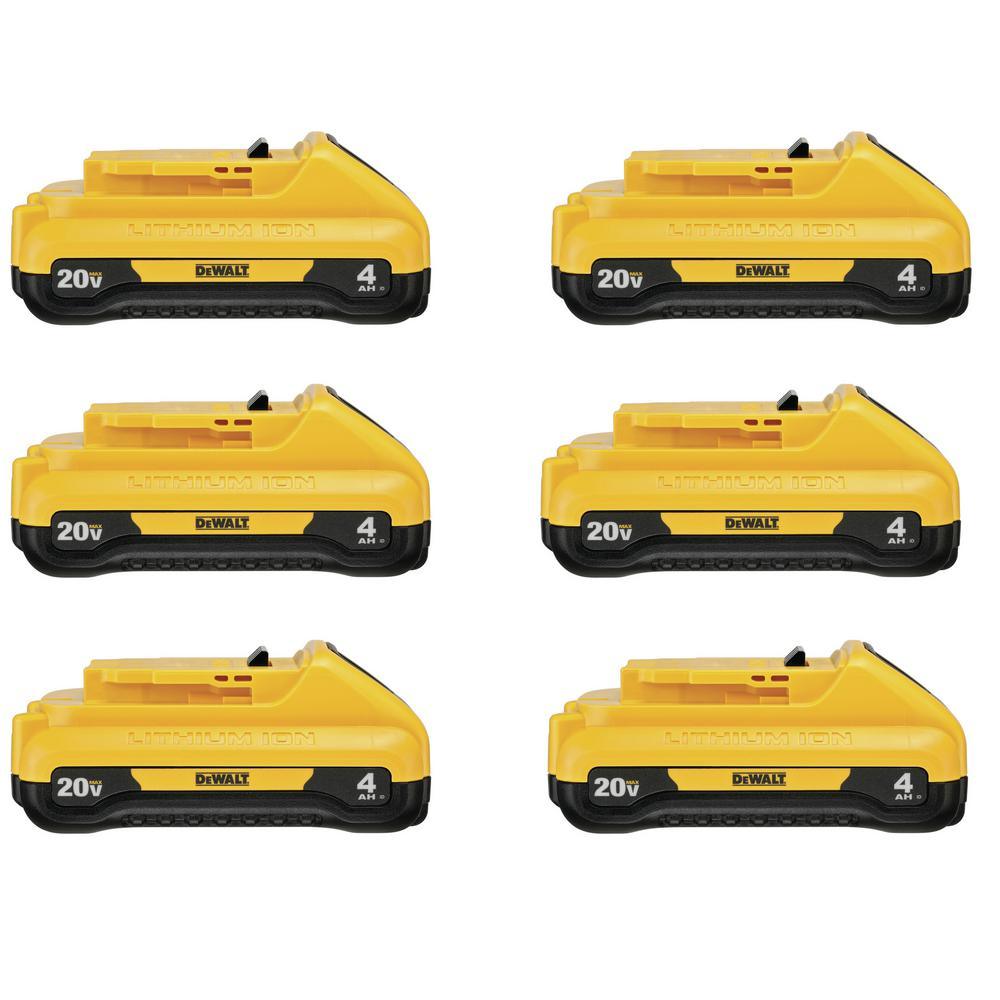20-Volt MAX Compact Lithium-Ion 4.0Ah Battery Pack (3-Pack) - Super Arbor
