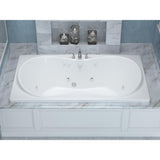 Star 6 ft. Rectangular Drop-in Whirlpool Bathtub in White - Super Arbor