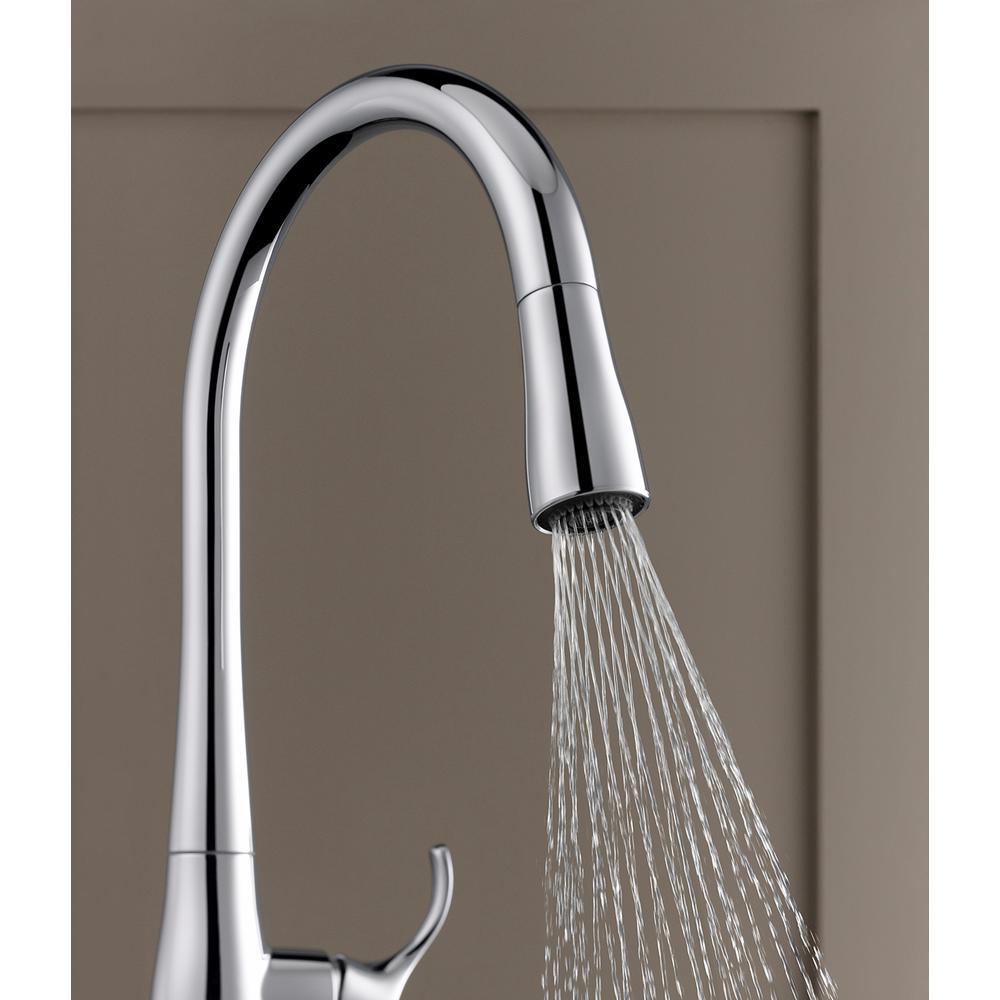 Simplice Touchless Single-Handle Pull-Down Sprayer Kitchen Faucet in Polished Chrome - Super Arbor