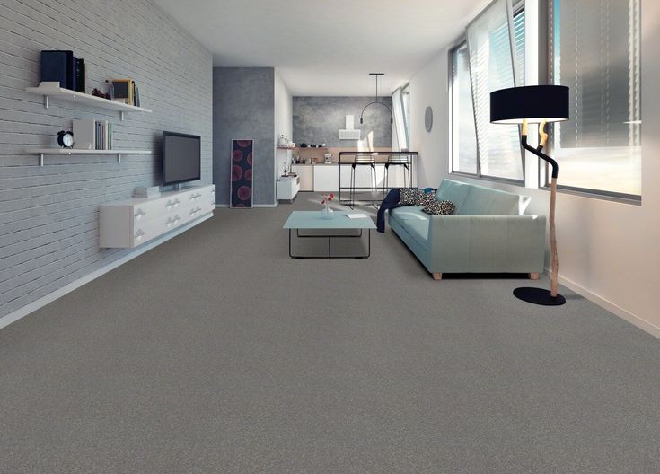 STAINMASTER Essentials Blue Diamonds I 12-ft Taupe Stone Textured Carpet Sample (Interior)