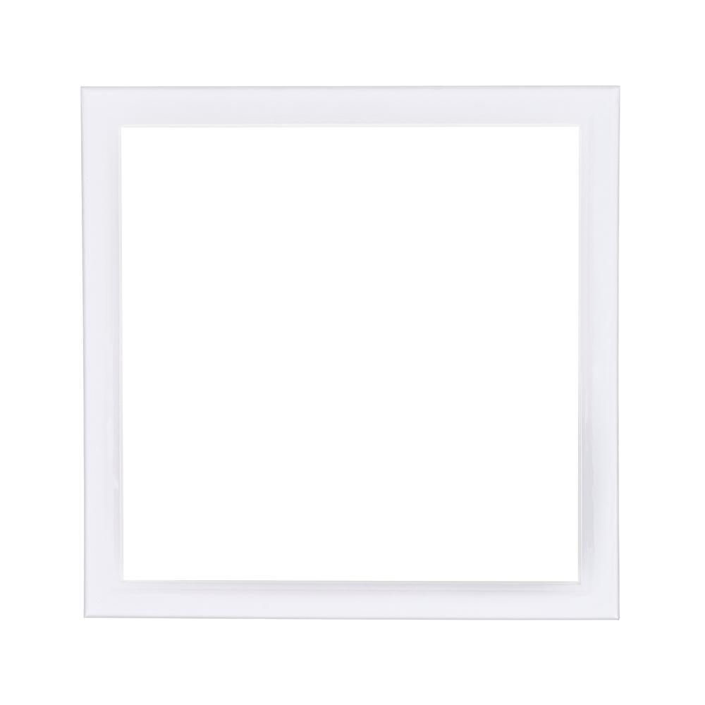 2 ft. x 2 ft. White Dimmable Edge-Lit 40-Watt 4000K Integrated LED Flat Panel Flushmount Wraparound - Super Arbor