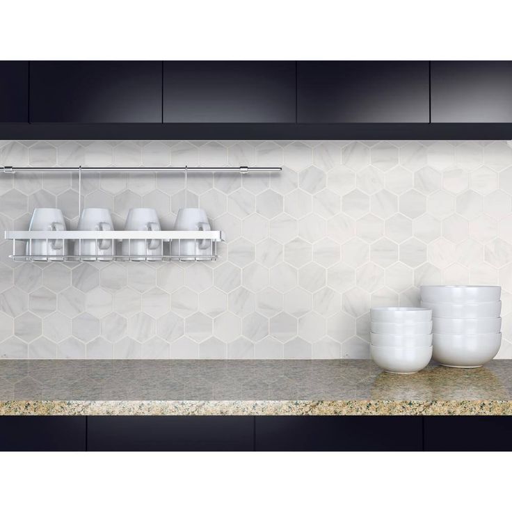 MSI Kolasus White Hexagon 12 in. x 12 in. x 10mm Matte Porcelain Mesh-Mounted Mosaic Tile (8 sq. ft. / case)