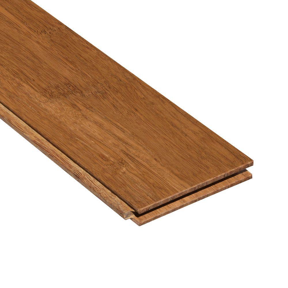 Home Legend Hand Scraped Strand Woven Autumn 3/8 in. Thick x 2-3/8 in. Wide x 36 in. Length Solid Bamboo Flooring (28.5 sq.ft./case) - Super Arbor
