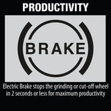 18-Volt Brushless 4-1/2 in. / 5 in. Cordless Paddle Switch Cut-Off/Angle Grinder with Electric Brake (Tool Only)