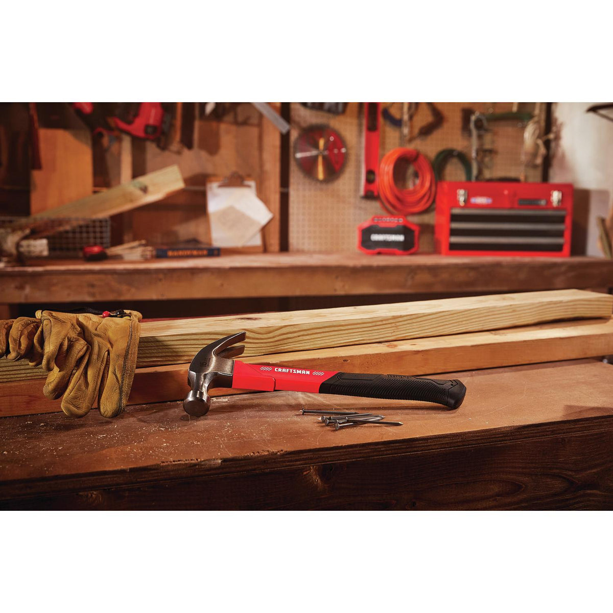 Craftsman 16 oz Smooth Face General Purpose Claw Hammer with Fiberglass Handle