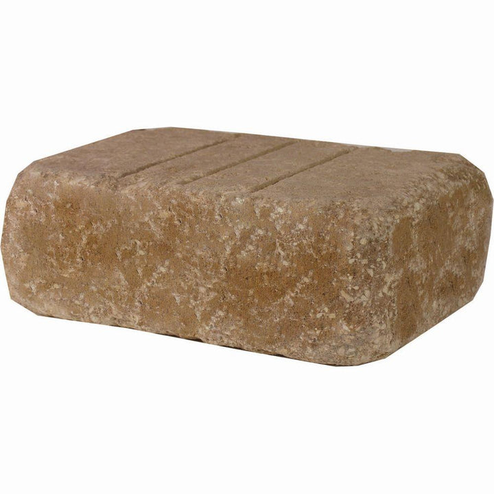 Oldcastle Olde Manor 3.75 in. x 11.5 in. x 8 in. Toscana Tan/Brown Concrete Garden Wall Block (120 Pieces / 40 Face ft. / Pallet) - Super Arbor