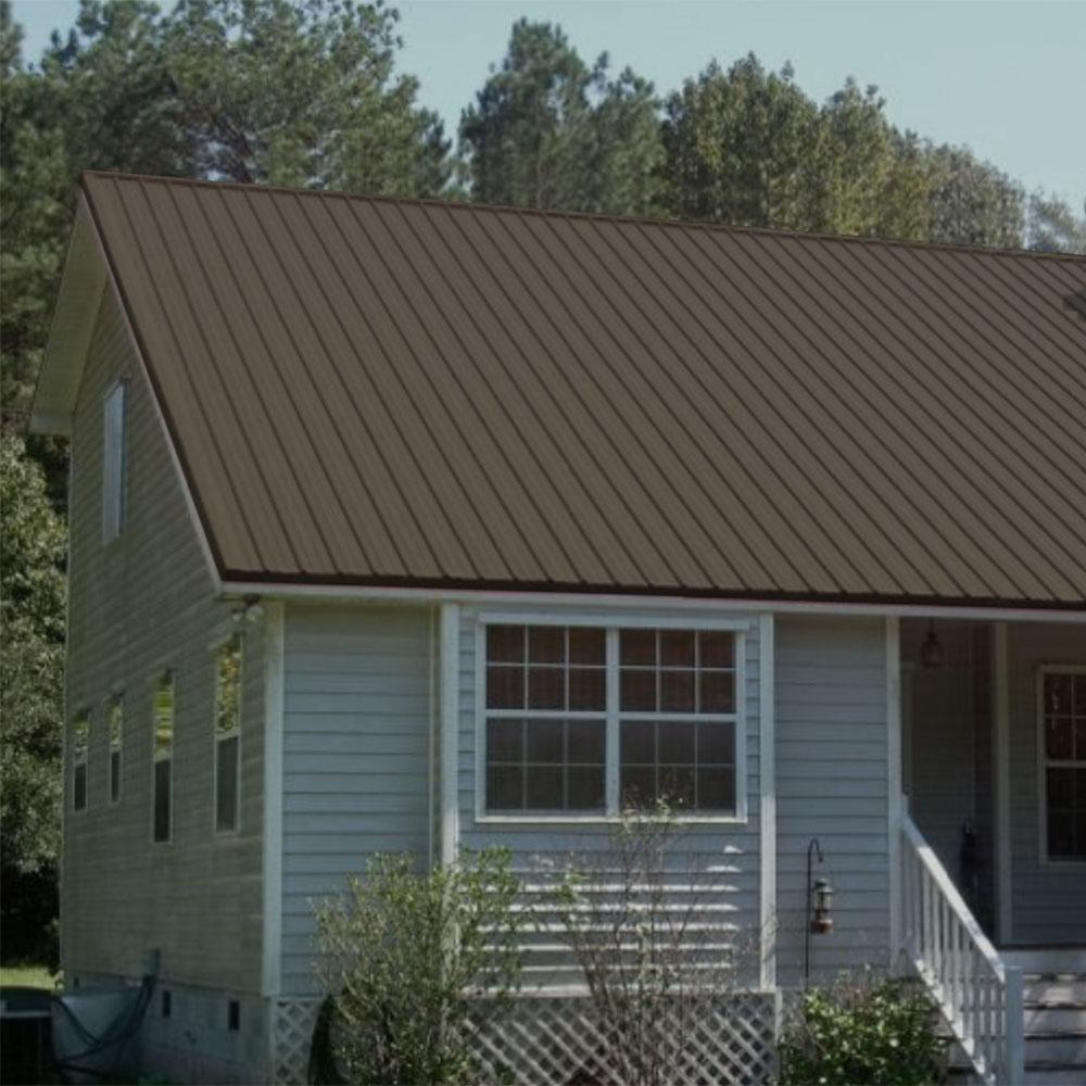 10 ft. 29-Gauge Galvalume GR2 Gable Rake Flashing in Slate - Super Arbor