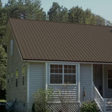 10 ft. 29-Gauge Galvalume GR2 Gable Rake Flashing in Slate - Super Arbor