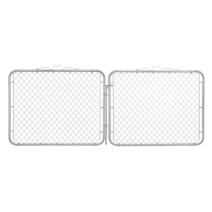 Everbilt 10 ft. W x 4 ft. H Galvanized Steel Drive Fence Gate