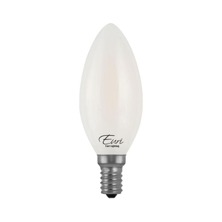 Euri Lighting 40 Watt Equivalent Warm White (2700K) B10 ENERGY STAR and Dimmable LED Light Bulb in Frosted (4-Pack)