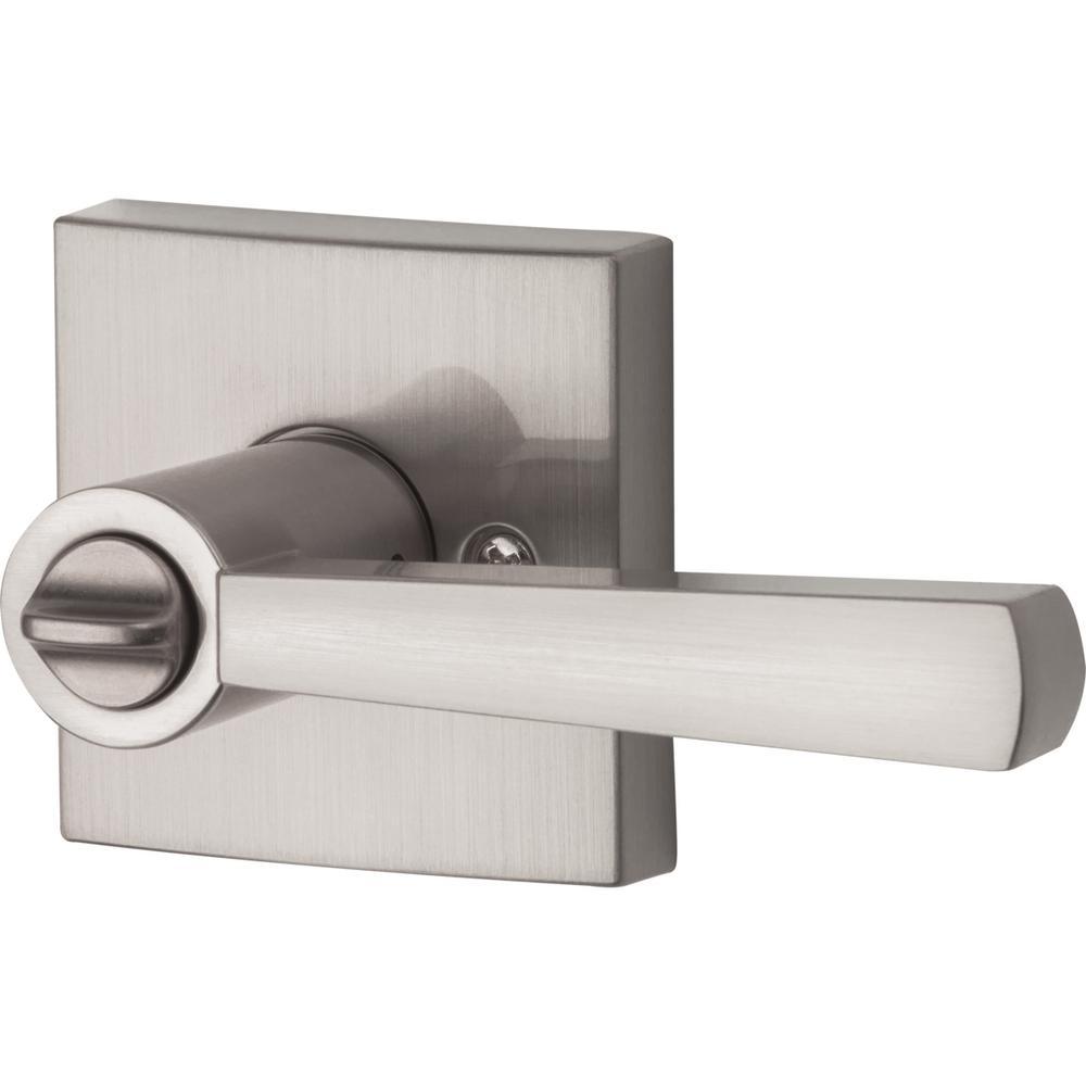 Prestige Spyglass Satin Nickel Bed/Bath Door Lever - Super Arbor