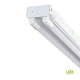 4 ft. 2-Light T8 Industrial LED White Strip Light with 1800 Lumen LED Tubes 5000K - Super Arbor