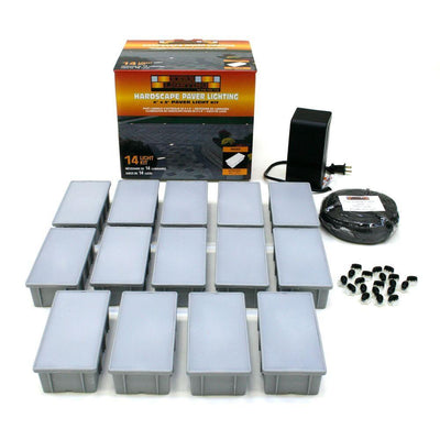 14-Light Outdoor Paver Light Kit - Super Arbor