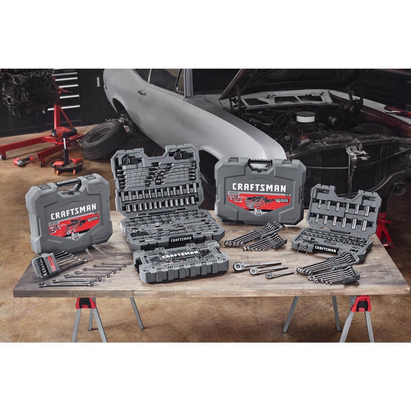 Craftsman OVERDRIVE 49-Piece Mechanic's Tool Set - Metric/SAE, 3/8 in. Drive