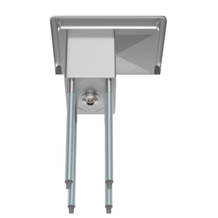 Freestanding Stainless Steel 23 in. 2-Hole 1-Compartment Commercial Kitchen Sink with Right Drainboard