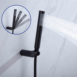 1-Spray Patterns with 1.5 GPM 10 in. Wall Mount Dual Shower Heads with Body Spray High Pressure in Matte Black - Super Arbor