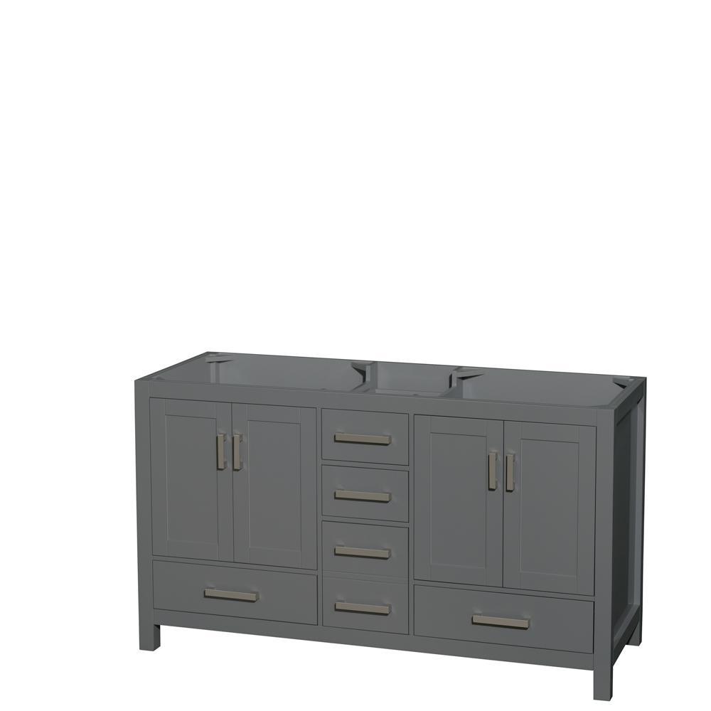 Sheffield 72 in. Double Vanity Cabinet in White - Super Arbor