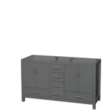 Sheffield 72 in. Double Vanity Cabinet in White - Super Arbor