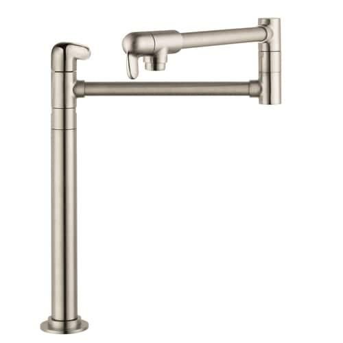 Hansgrohe HG Kitchen Steel Optik 2-Handle Deck-Mount Pot Filler Handle Kitchen Faucet