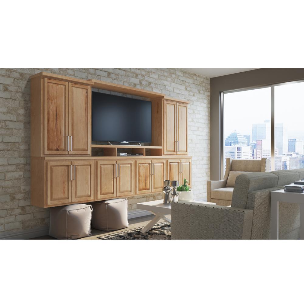 Hampton Assembled 24 x 34.5 x 21 in. Bathroom Vanity Base Cabinet in Natural Hickory