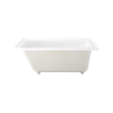 Voltaire 60 x 30 in. Acrylic Right-Hand Drain with Integral Tile Flange Rectangular Drop-in Bathtub in white - Super Arbor