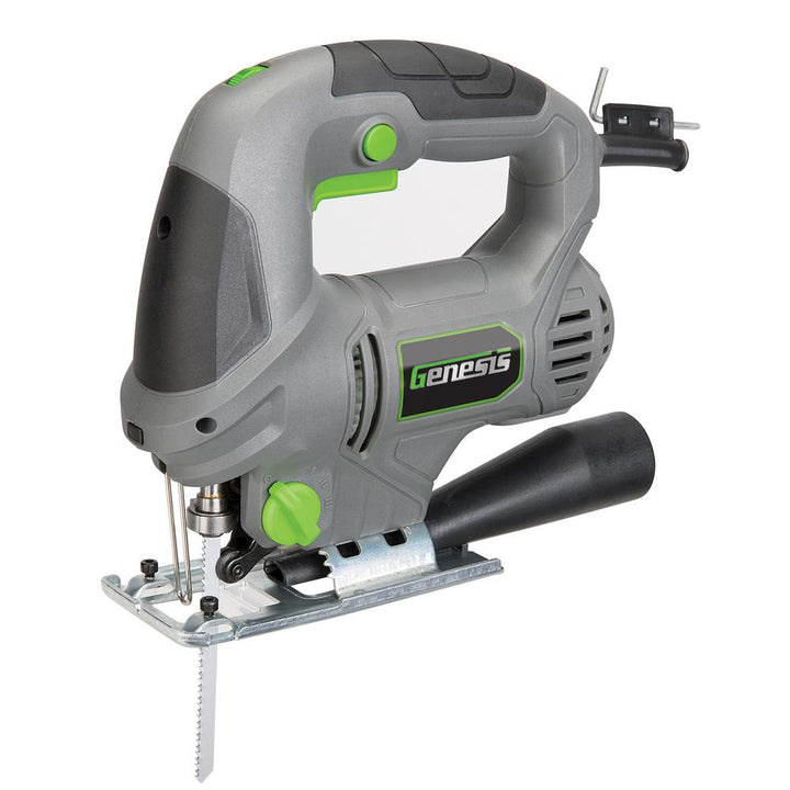 5.0 Amp Variable Speed Jig Saw with Quick-Change, 4-Position Orbit, Adjustable Base, Rip Guide and Blades - Super Arbor
