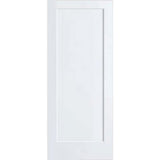 18 in. x 80 in. Shaker 1-panel White Solid Core Wood Interior Door Slab - Super Arbor
