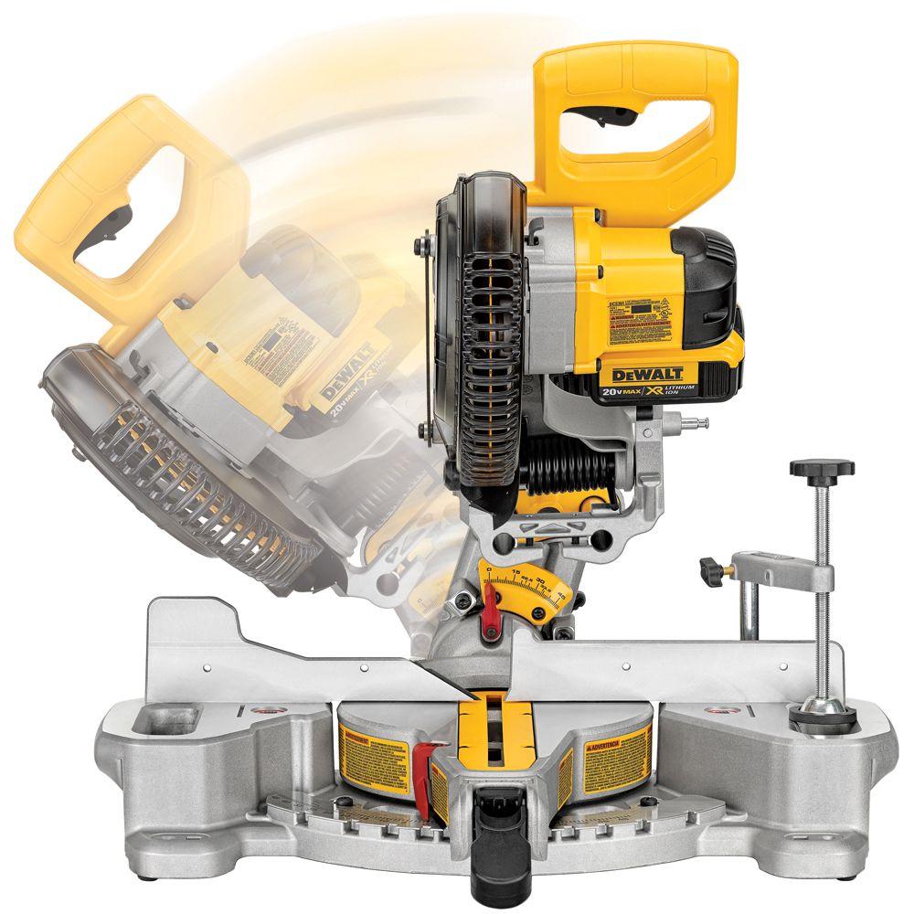 20-Volt MAX Lithium-Ion Cordless 7-1/4 in. Miter Saw with Battery 4Ah and Charger