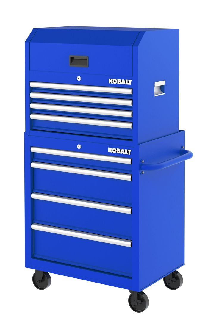 Kobalt 26-in W x 22-in H 4-Drawer Steel Tool Chest (Blue)